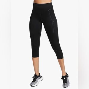 Nike Go Black High-Waisted Cropped Leggings NWT